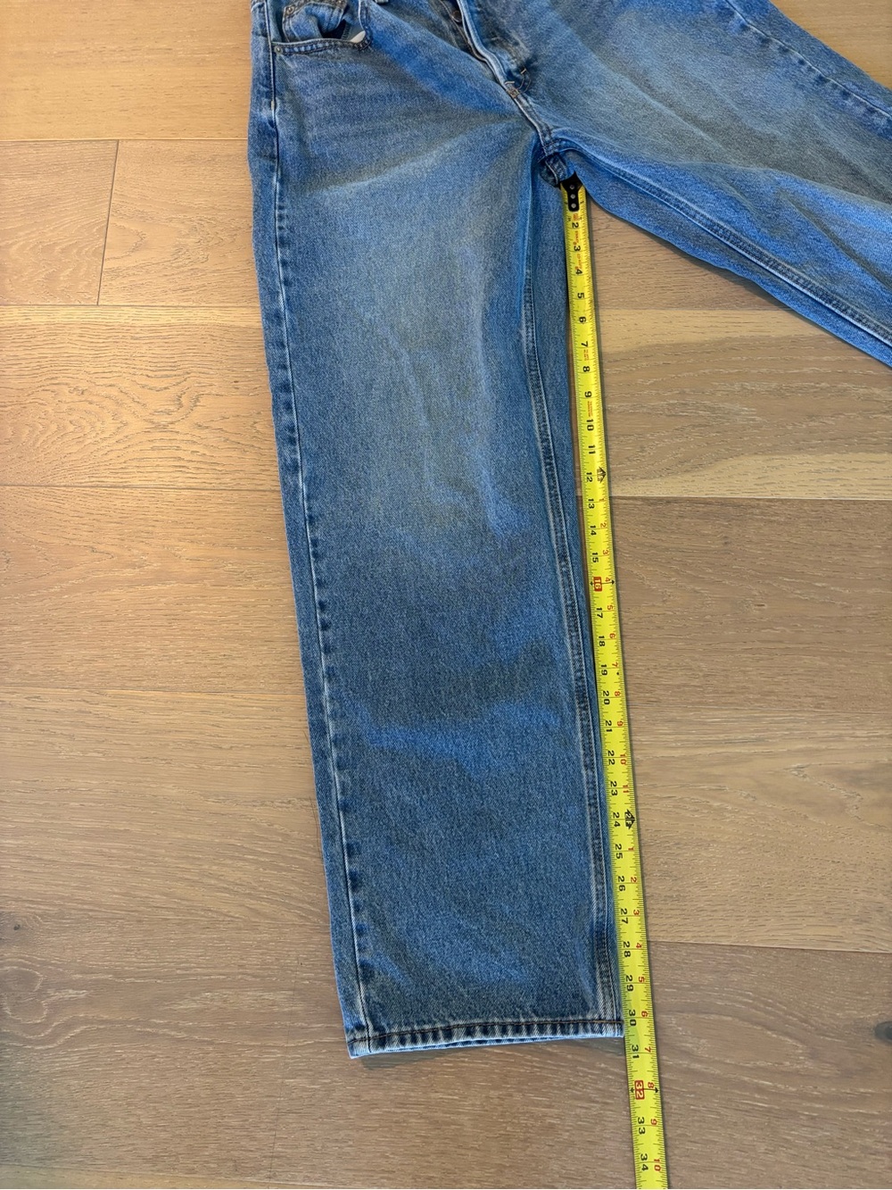 Universal Thread 90's Mid Rise Heart Pocket Baggy Wide Leg Denim Jeans 8 regular - Picture 13 of 13